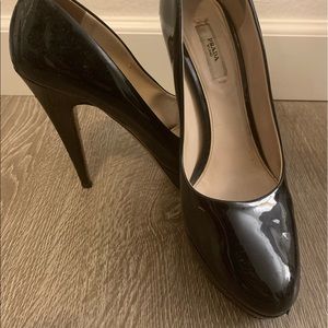 Black Prada heels